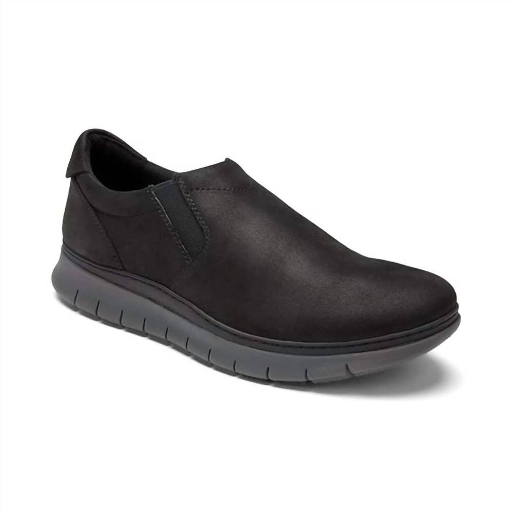 NEW VIONIC men's khai nubuck slip on shoes in black